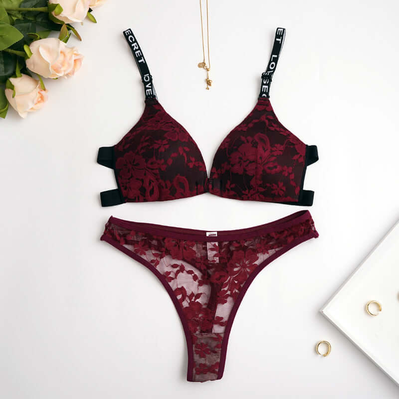 Sexy Soft Lace Bra Set – Breathable Underwear | FiftyShades