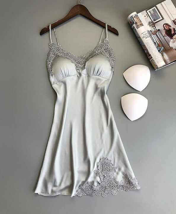 Silk Comfort Lace Trim Nightie | FiftyShades
