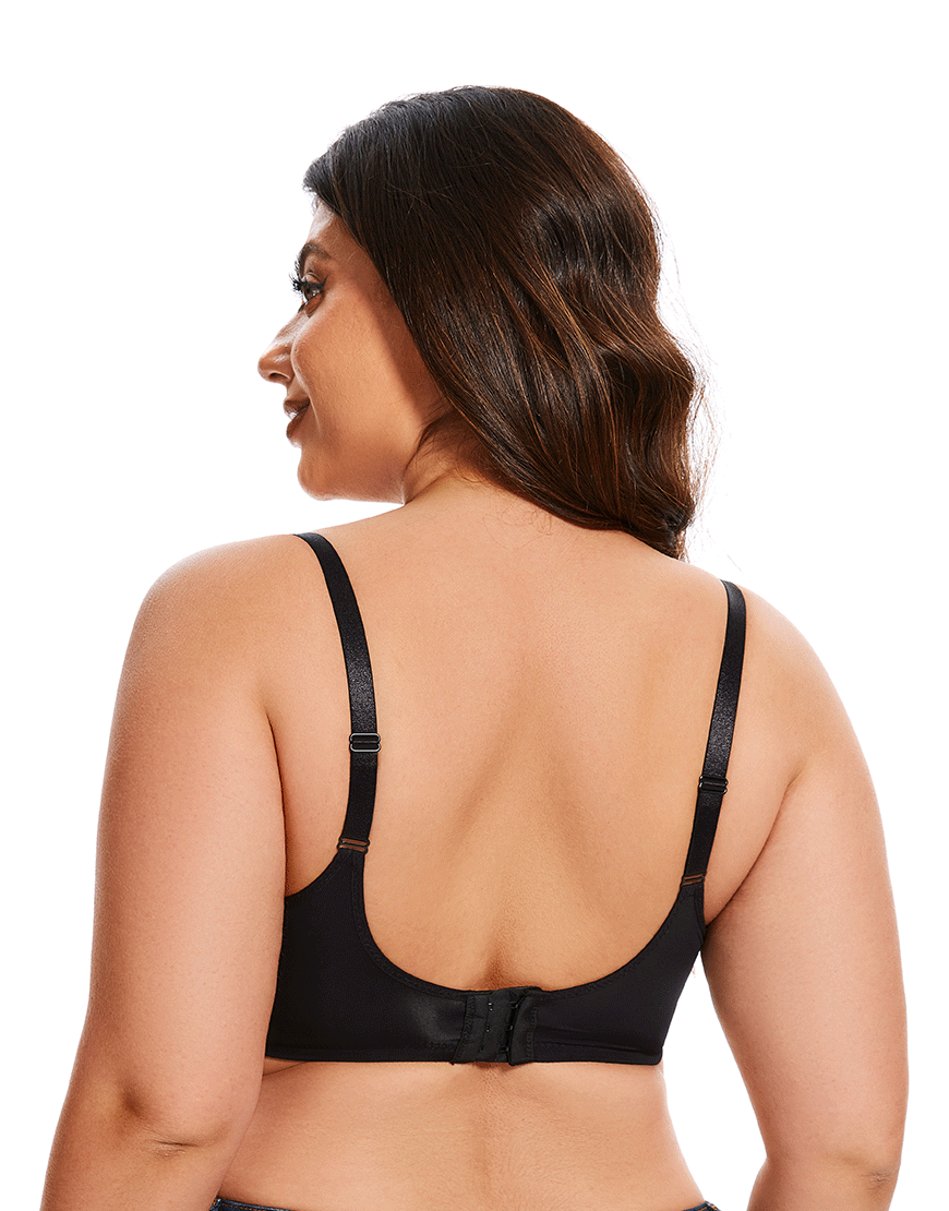 Curvy All Over Lace Cup Double Layered Wired Bra - Skin
