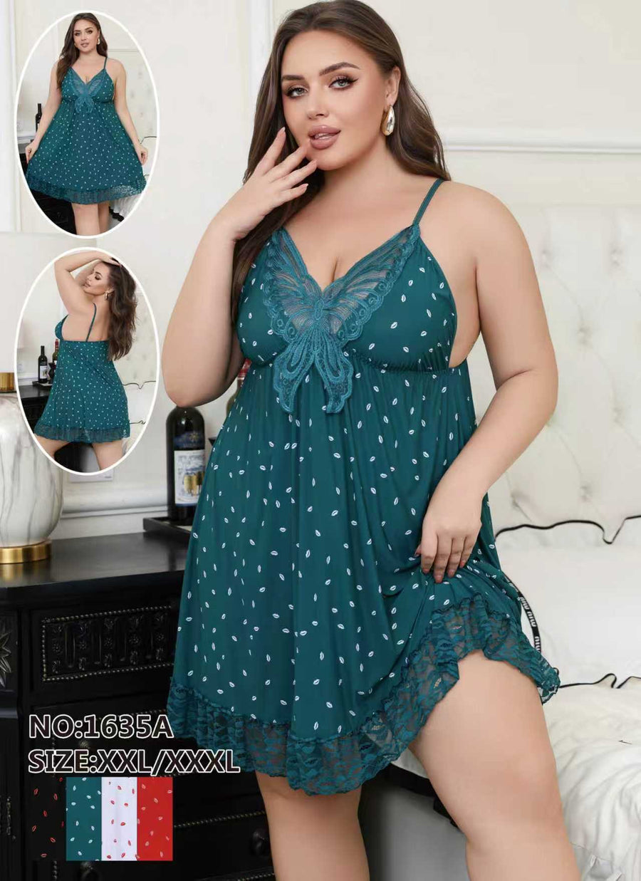 Premium padded silky night dress
