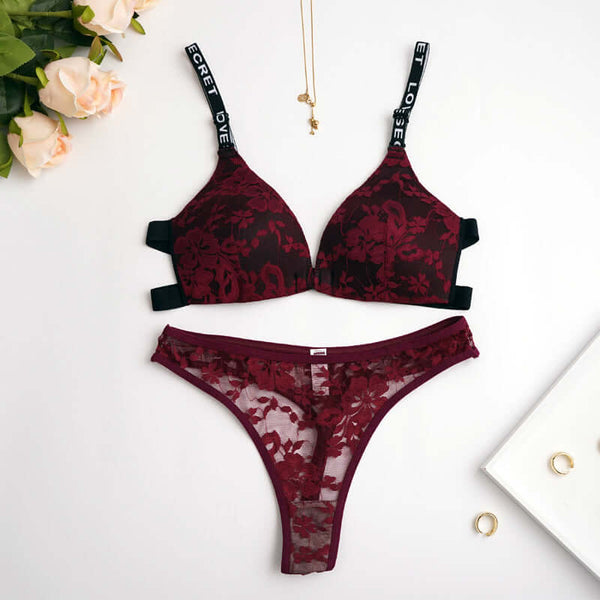 Sexy Soft Lace Bra Set – Breathable Underwear | FiftyShades