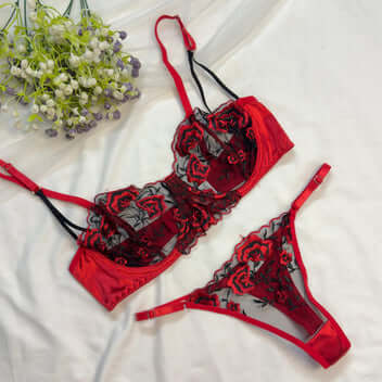 Honey Moon Net Bra Set – Sheer & Stylish | FiftyShades