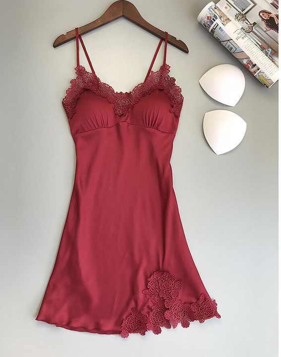 Silk Comfort Lace Trim Nightie | FiftyShades