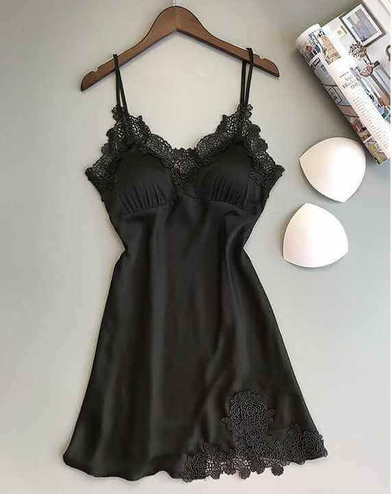 Silk Comfort Lace Trim Nightie | FiftyShades