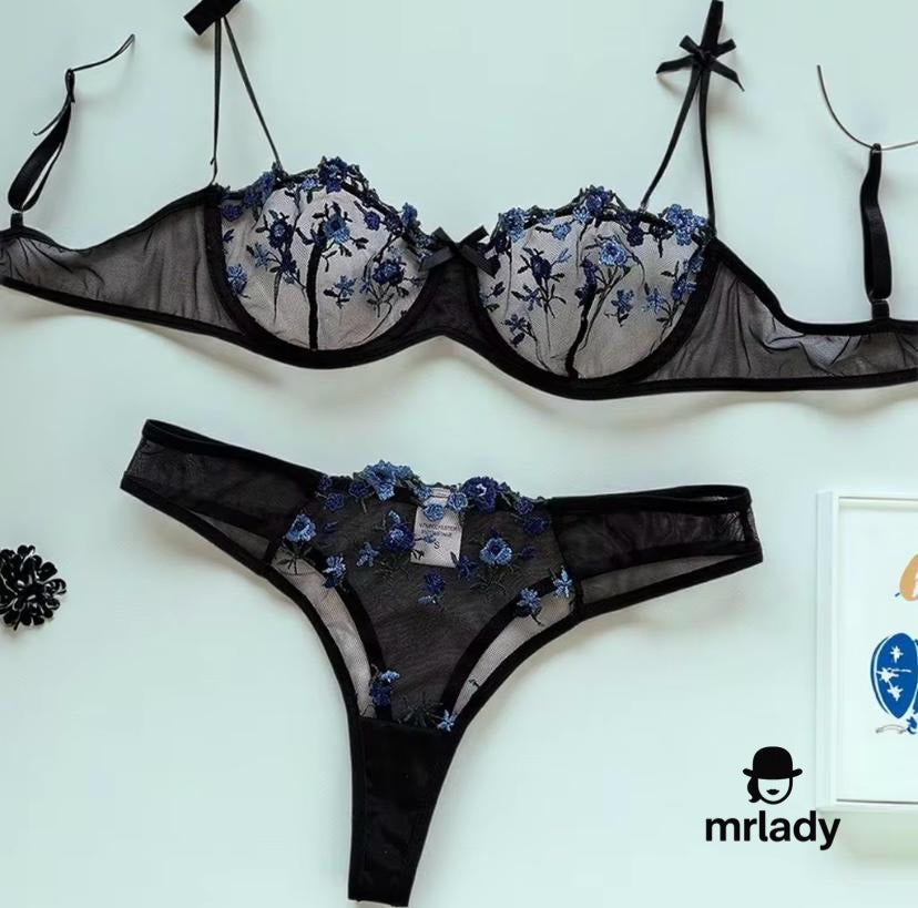 Summer Net Bra Set