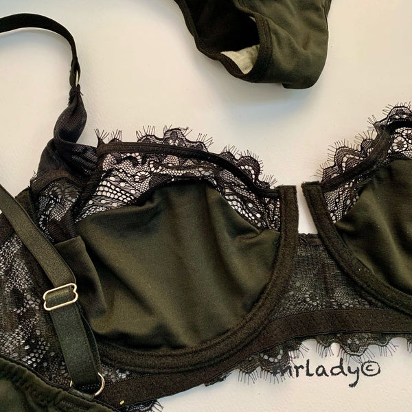 FLORAL NET BRA