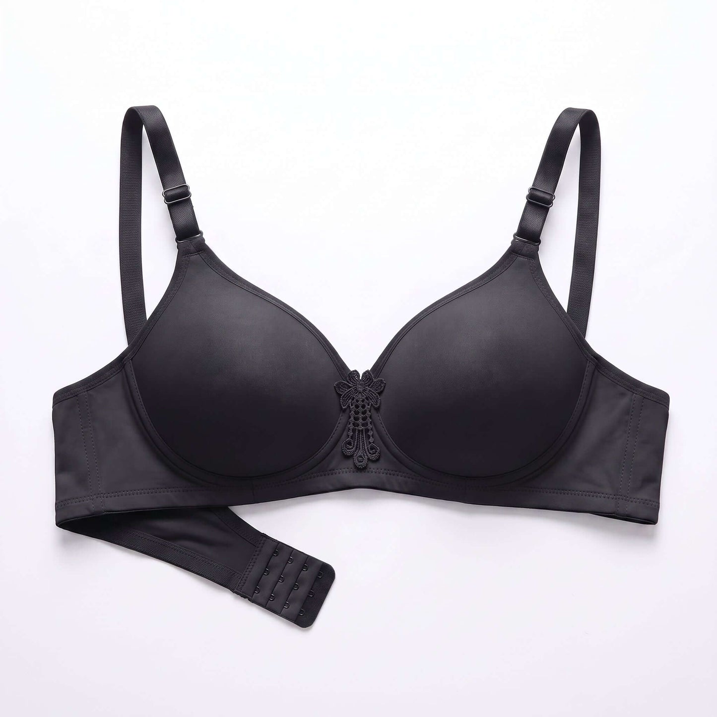 Pack of 2 Women's Lightly Padded Wire-Free Everyday Bra – Pearl Floral Detail | FiftyShades