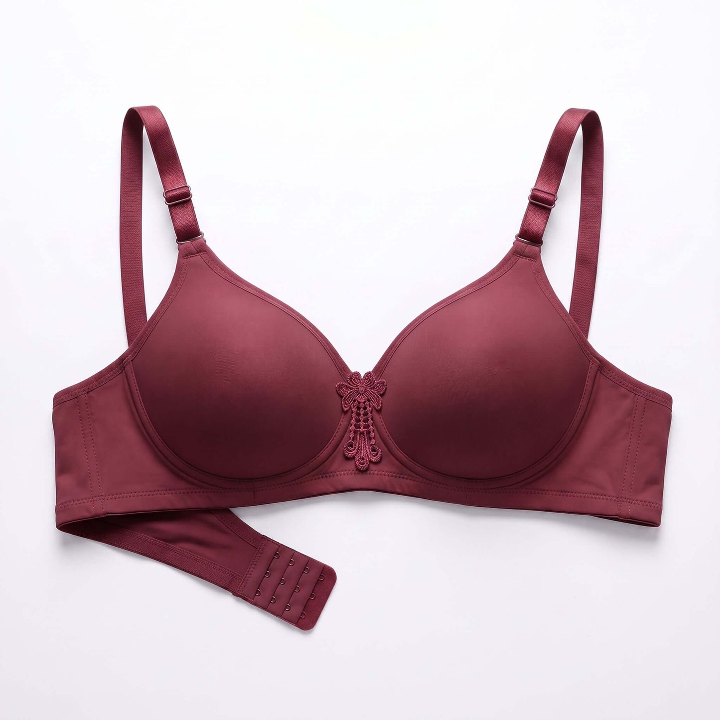 Pack of 2 Women's Lightly Padded Wire-Free Everyday Bra – Pearl Floral Detail | FiftyShades