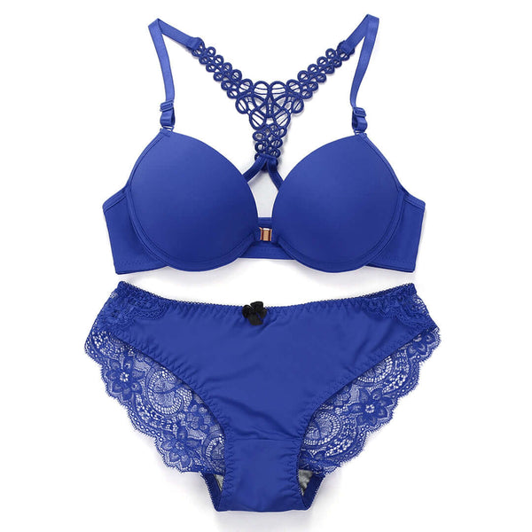 Double Padded Butterfly Bra & Panty Set – Push-Up Lace Lingerie | FiftyShades